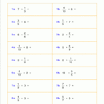 Worksheets For Fraction Multiplication With Printable Multiplication Of Fractions