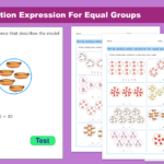 Write Multiplication Expression For Equal Groups In Multiplication Worksheets Equal Groups
