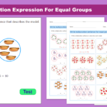 Write Multiplication Expression For Equal Groups in Multiplication Worksheets Equal Groups