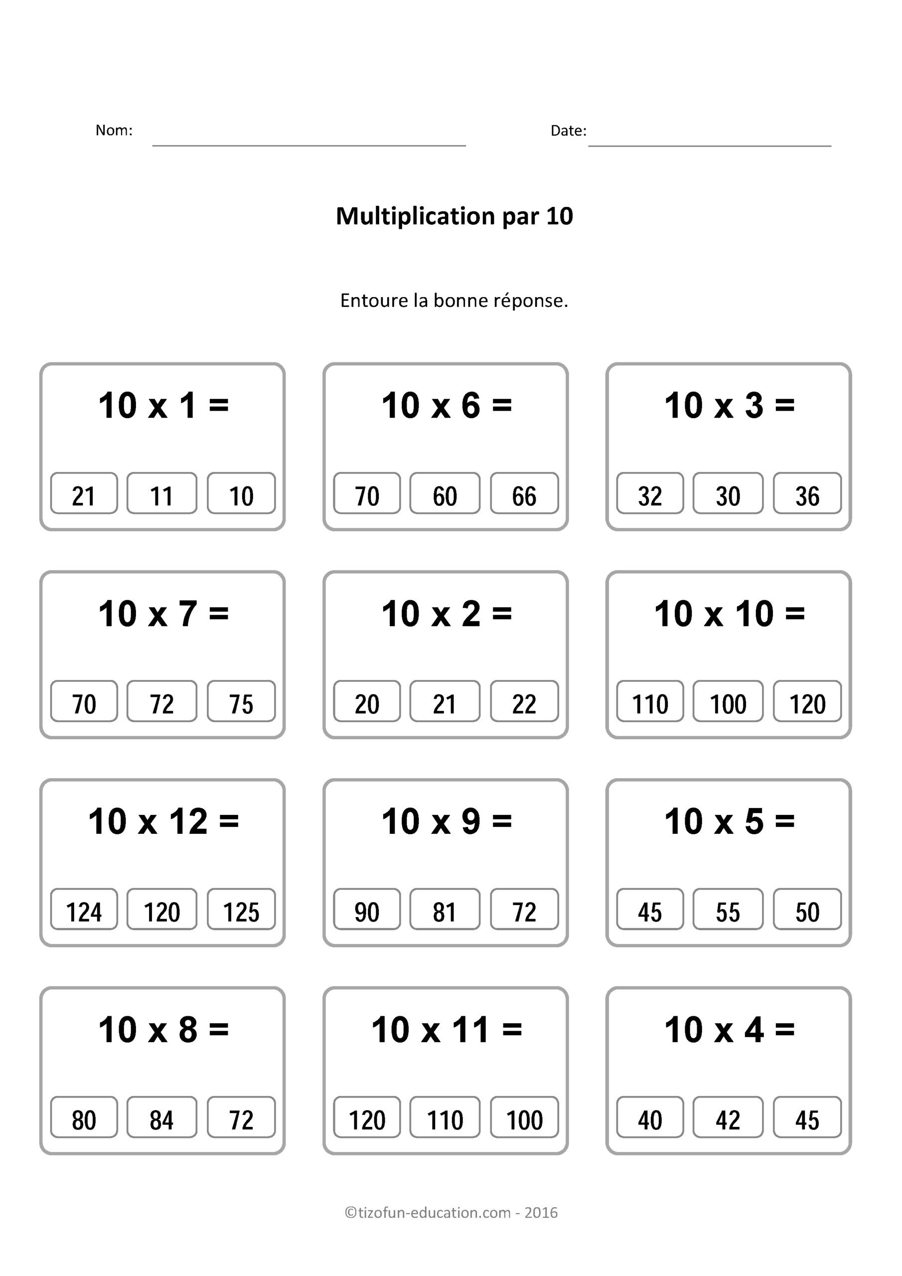 X10-Tables-De-Multiplication-Multiplier-Par-10-Quiz | Tina with regard to Multiplication Worksheets X10 X10-Tables-De-Multiplication-Multiplier-Par-10-Quiz | Tina with regard to Multiplication Worksheets X10