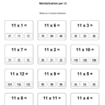 X11-Tables-De-Multiplication-Multiplier-Par-11-Quiz with regard to Multiplication Worksheets X11