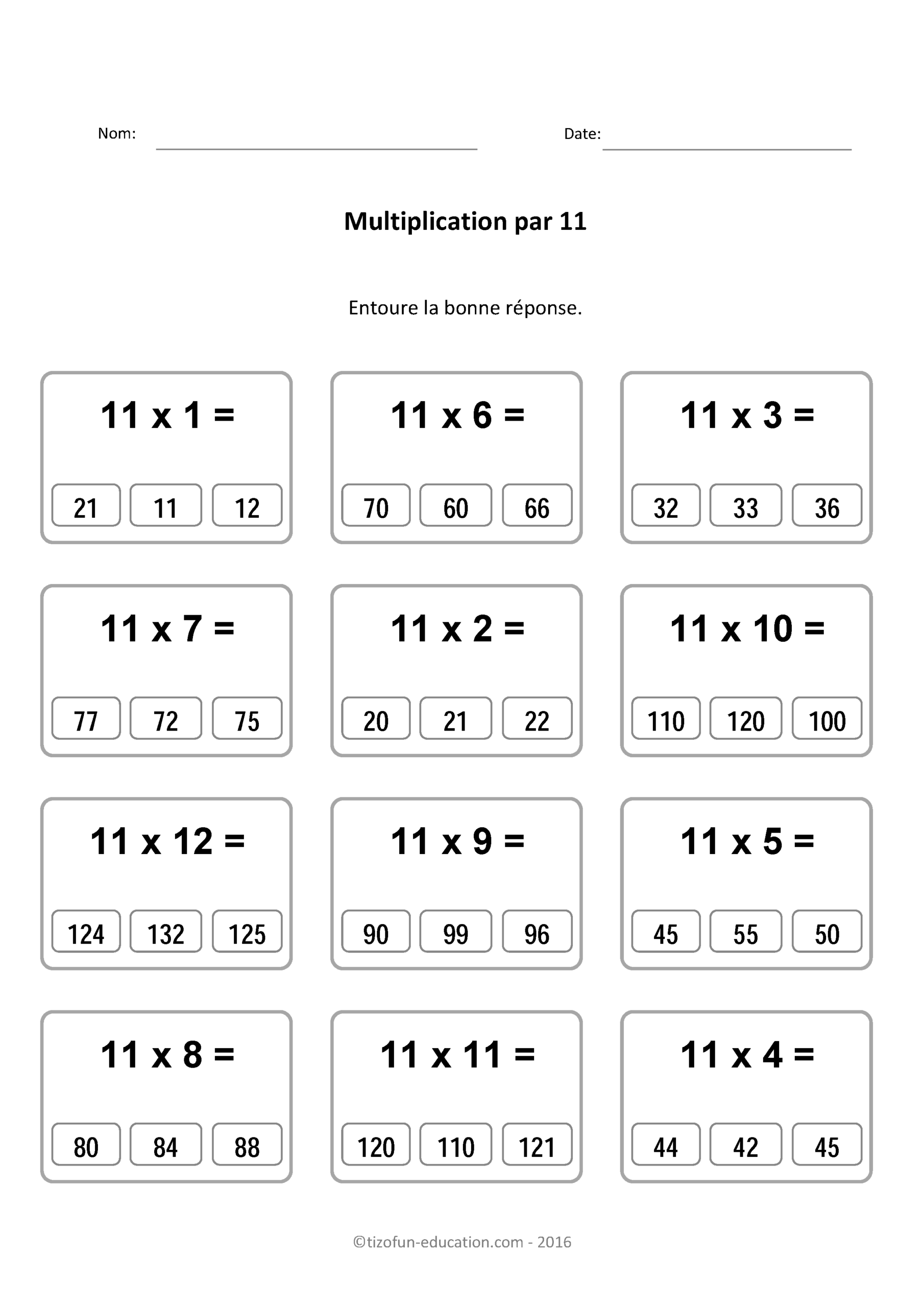 X11-Tables-De-Multiplication-Multiplier-Par-11-Quiz within Multiplication Worksheets Quiz X11-Tables-De-Multiplication-Multiplier-Par-11-Quiz within Multiplication Worksheets Quiz