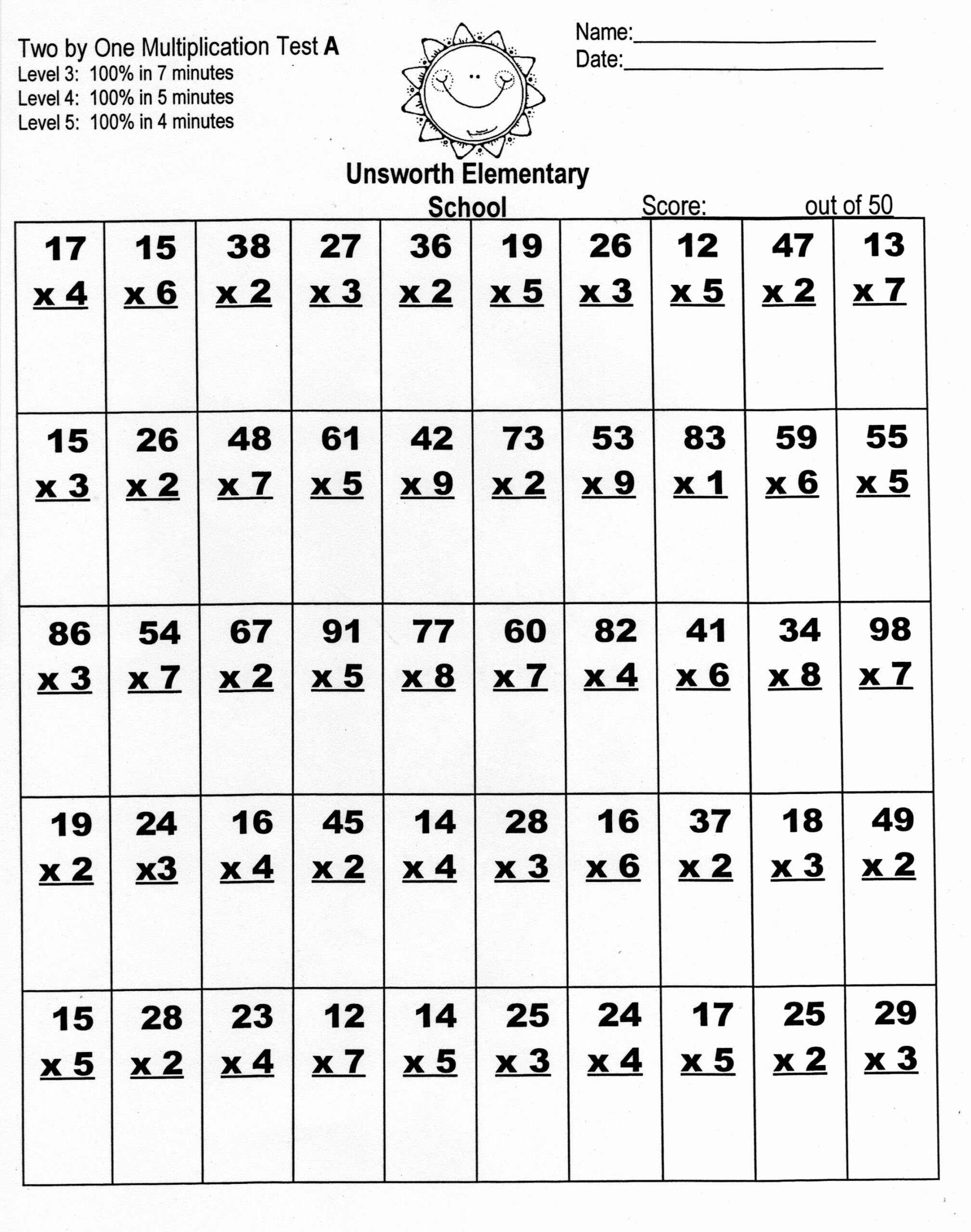 X7 Printable Math Worksheet | Printable Worksheets And for Multiplication Worksheets X2 X3