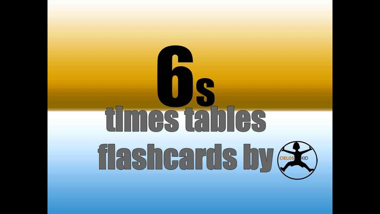 6's Times Tables Flashcards I Multiplication Facts Game