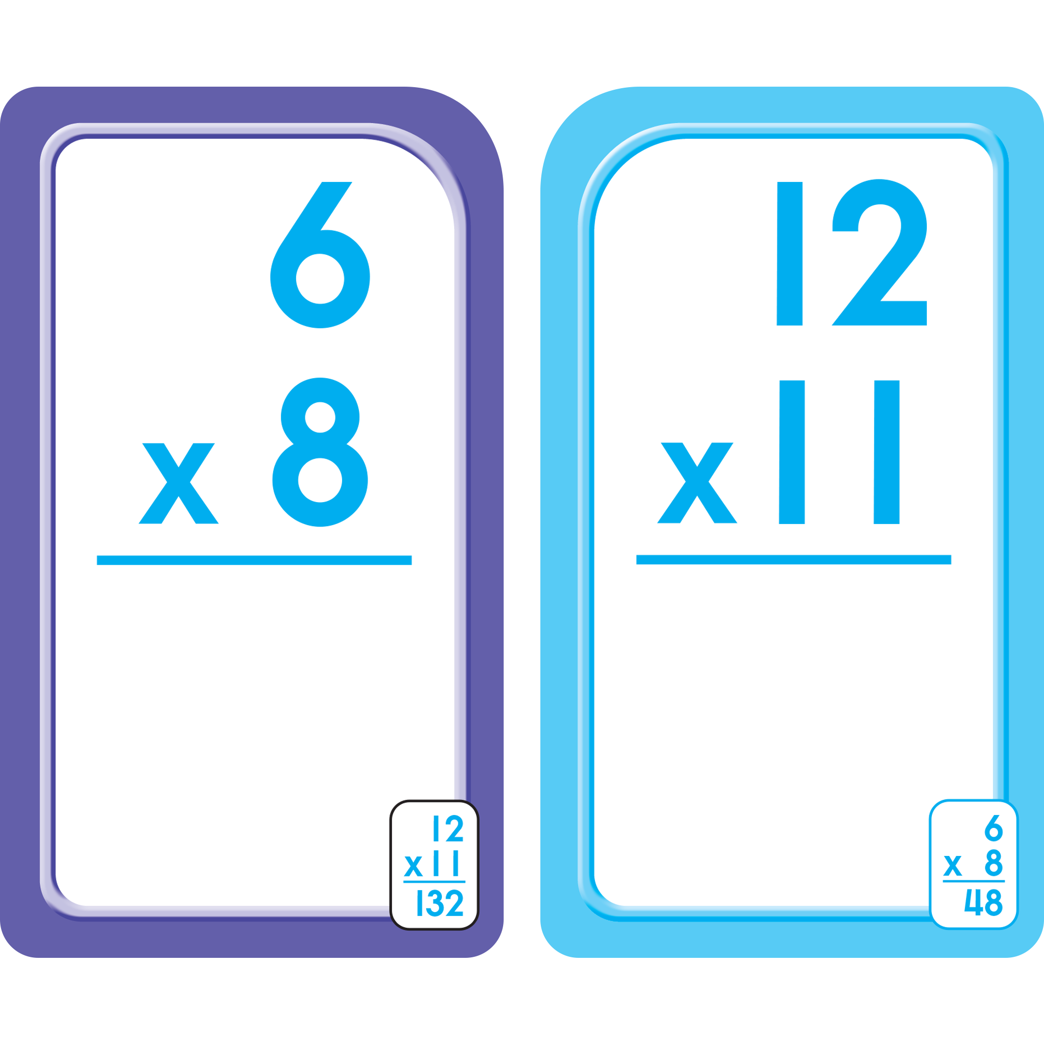 Bilingual Multiplication 0-12 Flash Cards (Multiplicacion 0-12 Tarjetas  Ilustrativas)