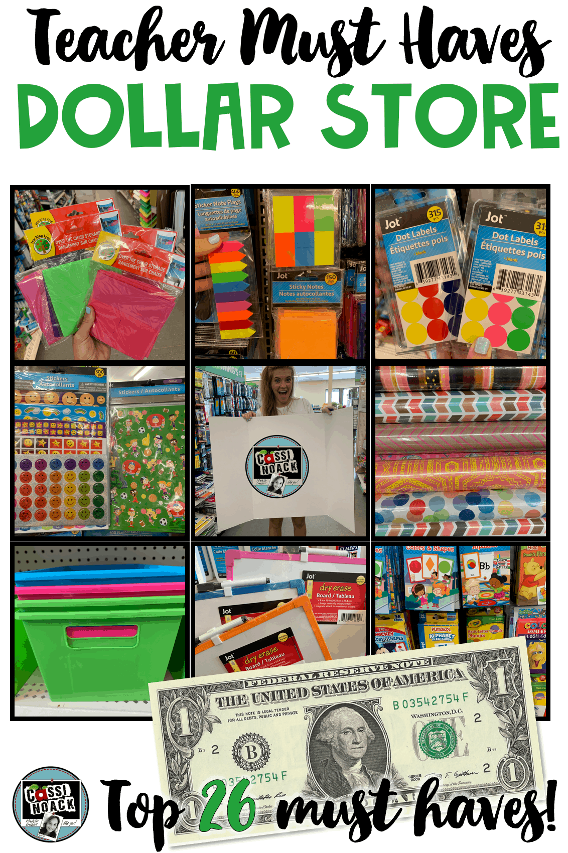 Dollar Store Must Haves For Teachers • Cassi Noack