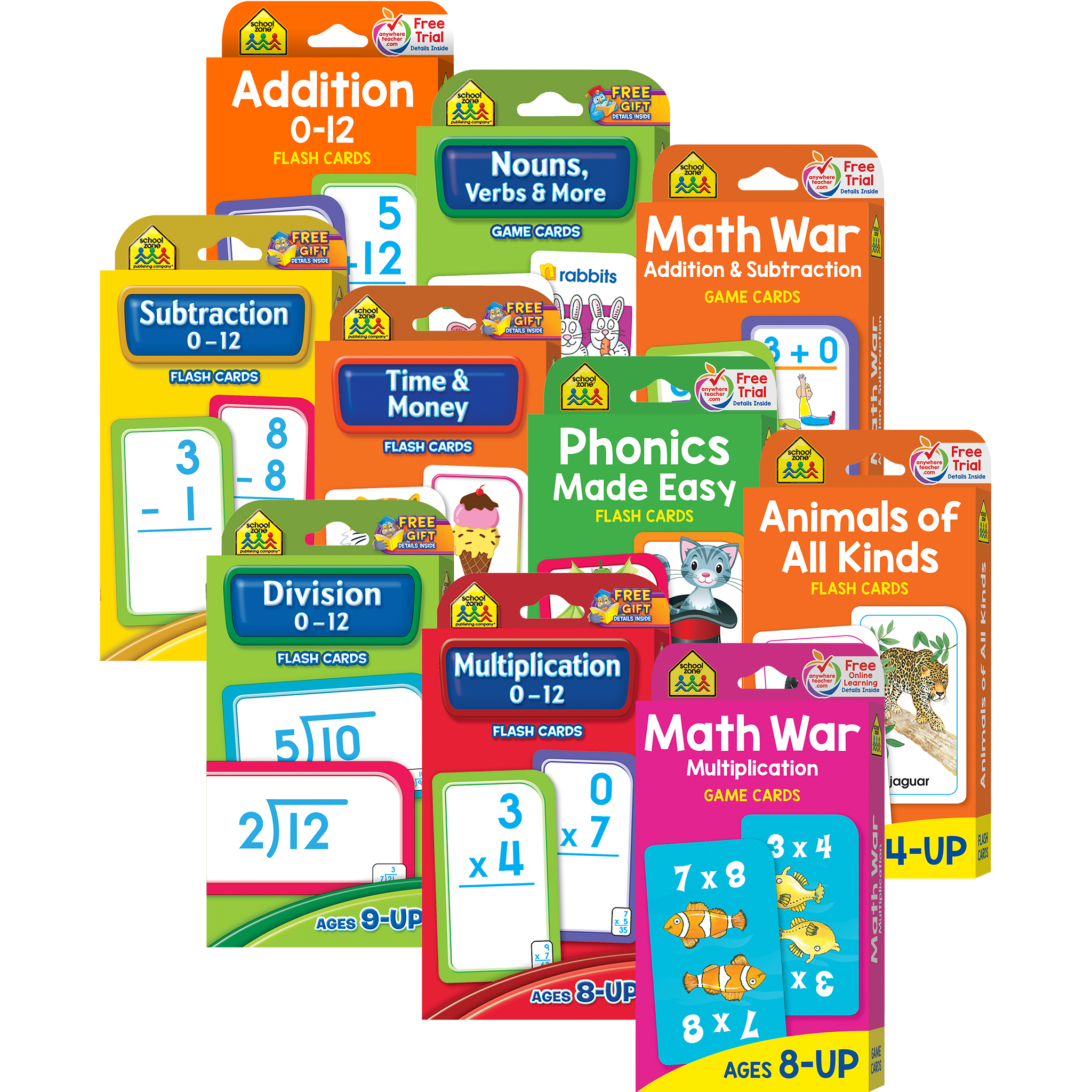 Flash Card &amp;amp; Game Card Collection Ages 6-Up