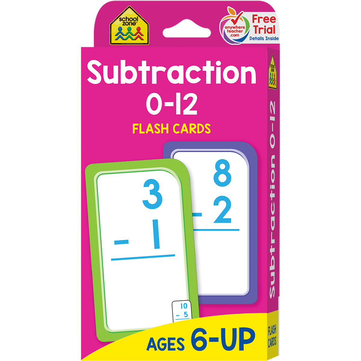 Flash Card: Subtraction 0-12 Flash Cards (Other) - Walmart