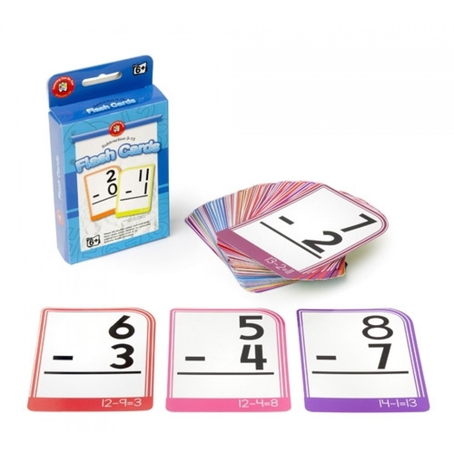 Flash Cards - Subtraction 0 To 15
