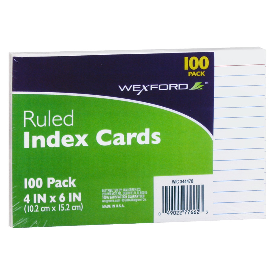 Index Cards | Walgreens