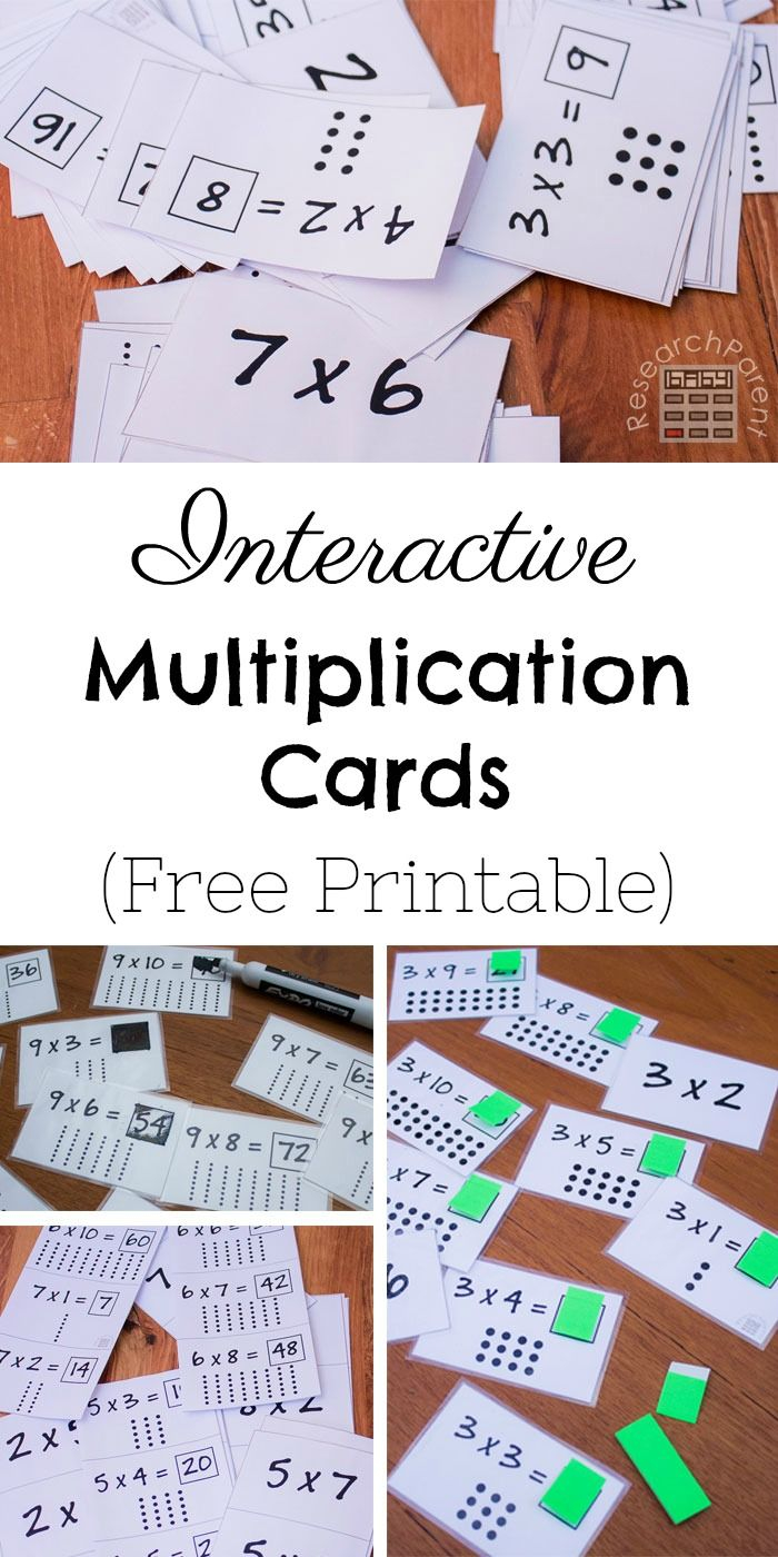 Interactive Multiplication Cards | Multiplication, Math
