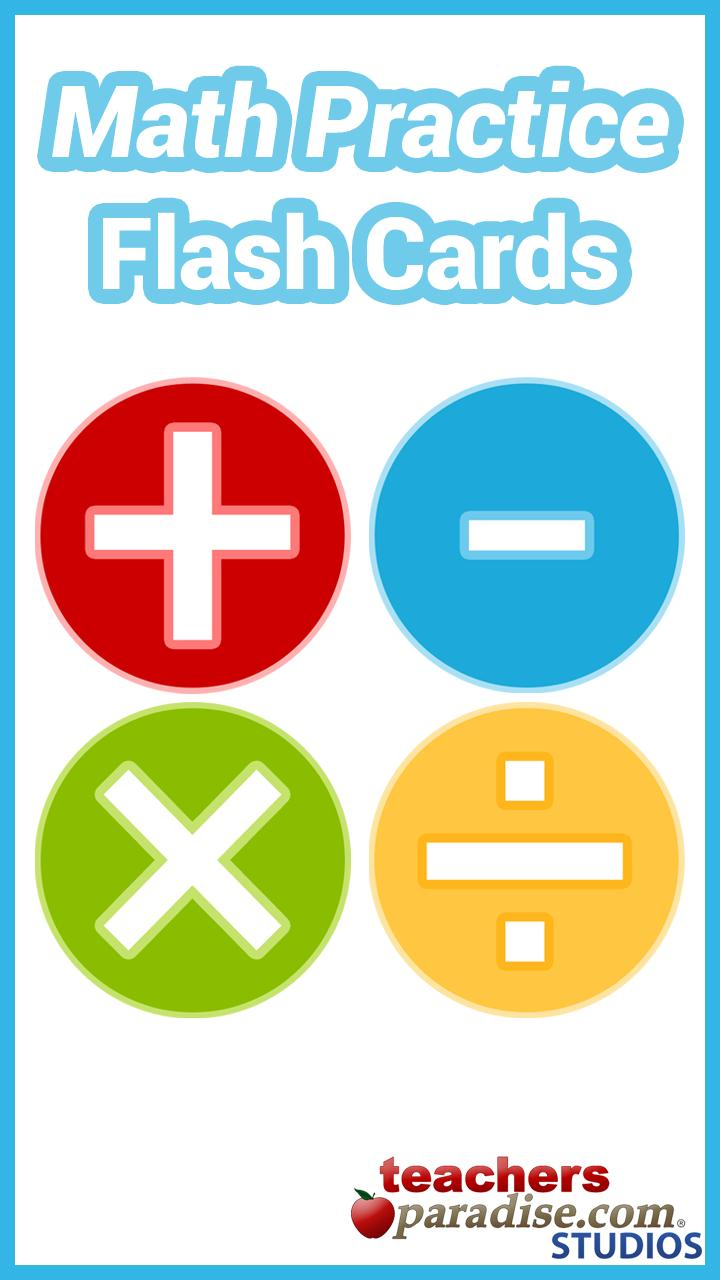 Math Practice Flash Cards For Android - Apk Download