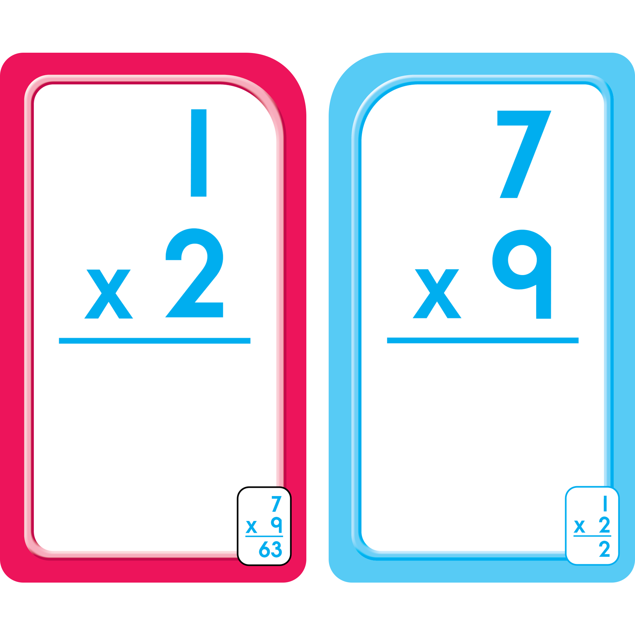 Multiplication 0-12 Flash Cards