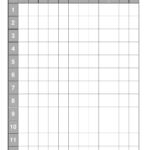 Multiplication Chart 5×5 Blank