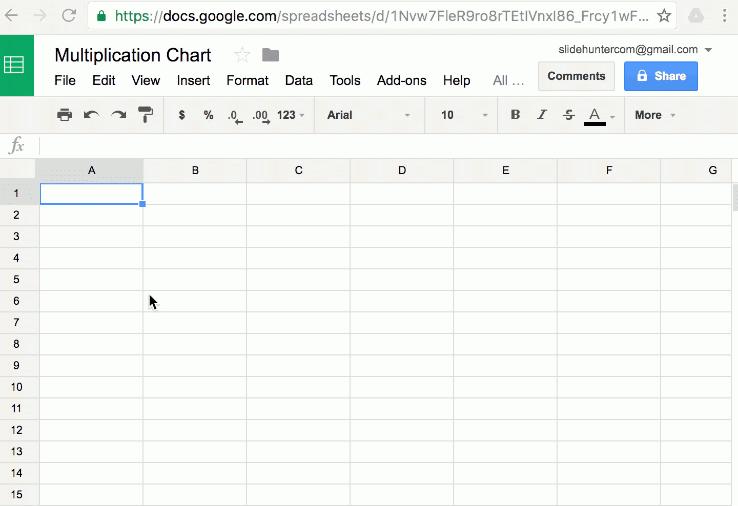 Multiplication Chart For Google Slides &amp;amp; Powerpoint