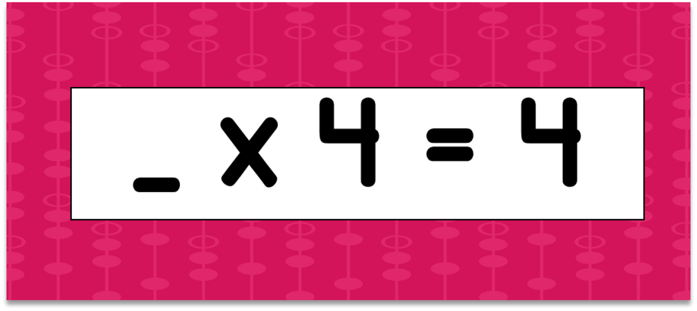 Multiplication Facts (4S) Flashcards