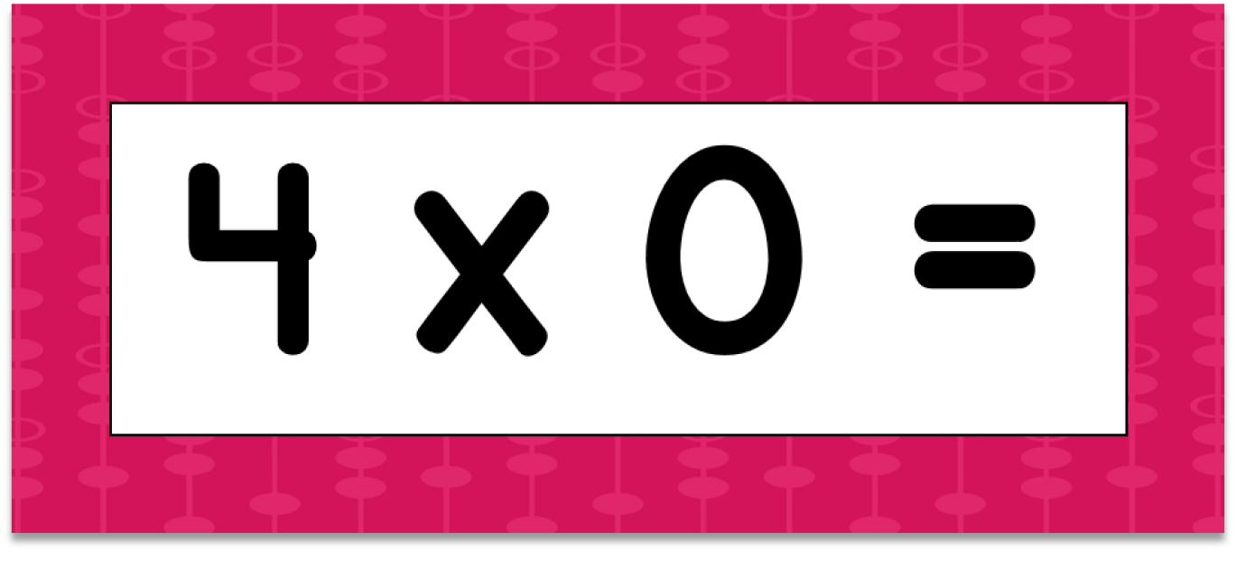 Multiplication Facts (4S) Flashcards