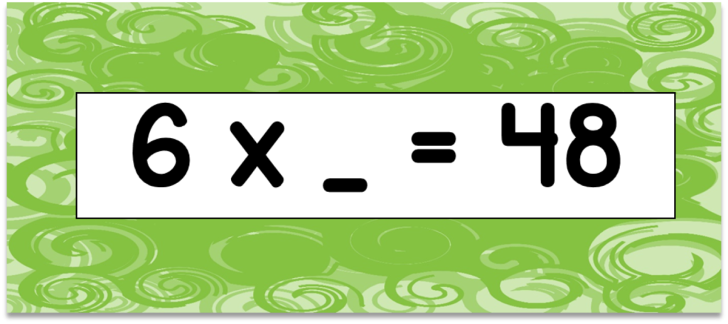Multiplication Facts (6S) Flashcards Multiplication Facts (6S) Flashcards