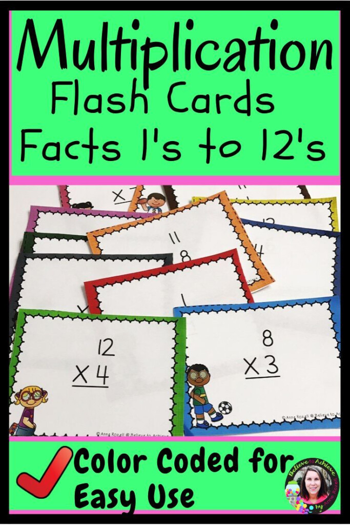 Easy Multiplication Flash Cards