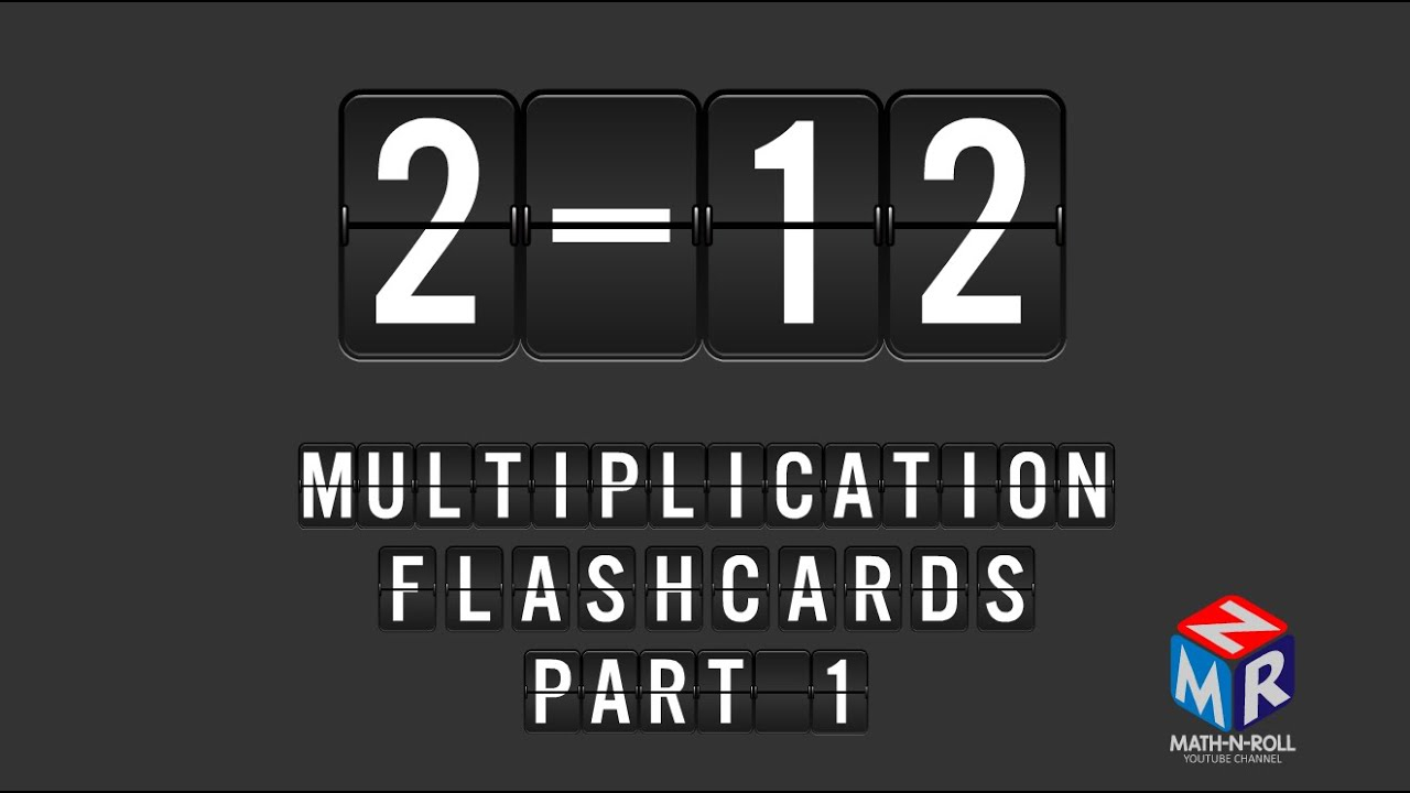 Multiplication Flashcards. Part 1