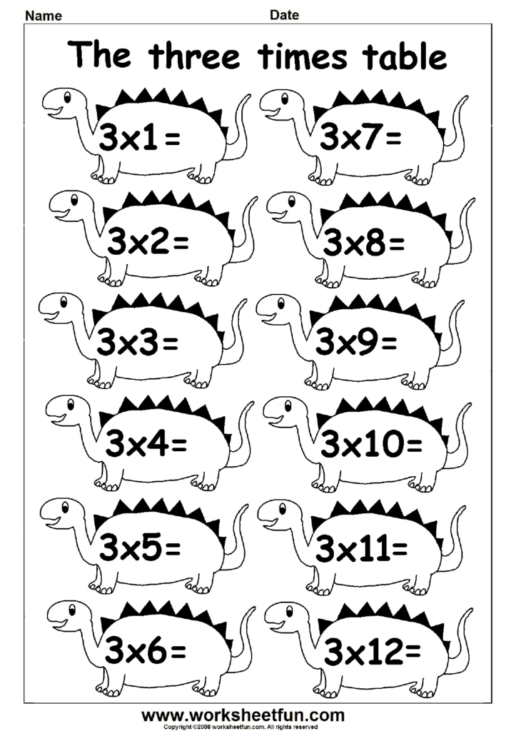 Multiplication Times Tables Worksheets – 2, 3, 4 & 5 Times Multiplication Times Tables Worksheets – 2, 3, 4 & 5 Times