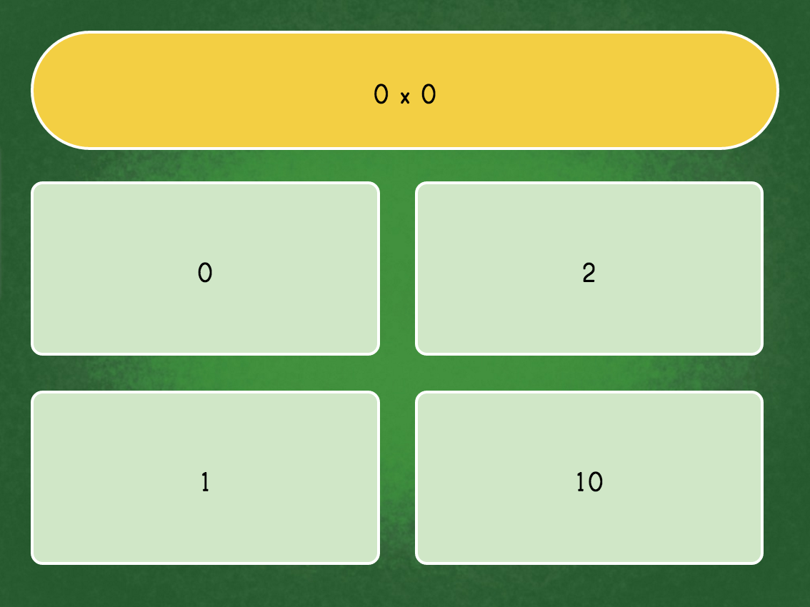 Multiply0 Quiz | Game | Education