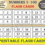 Numbers Flash Cards (Numbers 1 To 100)/ Basic Math Games