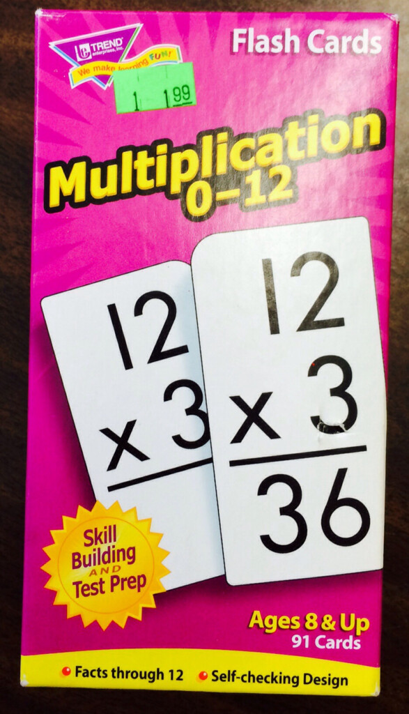 Secondhand Store Score: Multiplication Flashcards Secondhand Store Score: Multiplication Flashcards