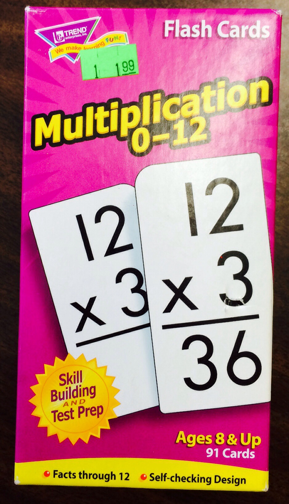 Secondhand Store Score: Multiplication Flashcards