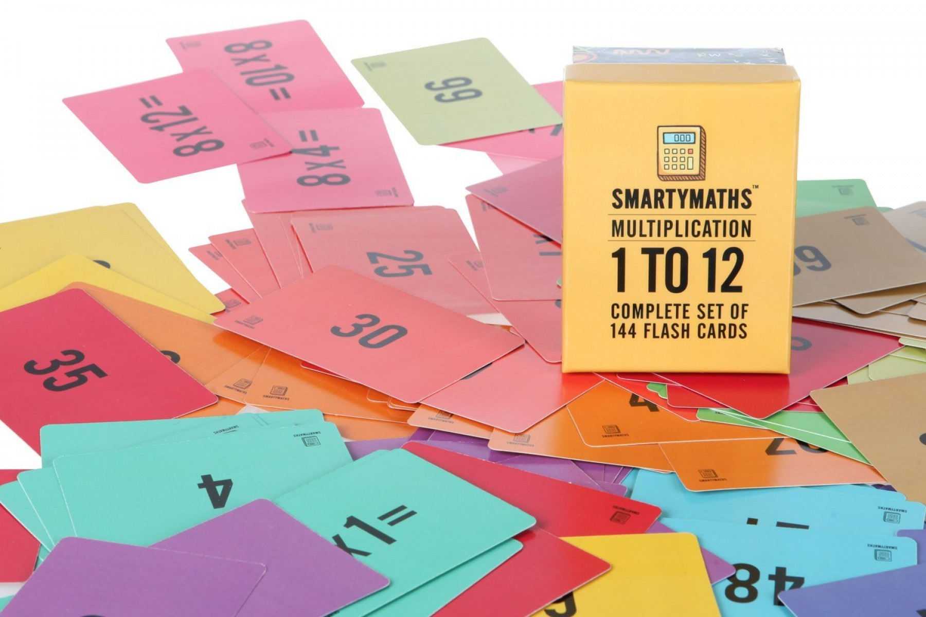 Smartymaths Times Table Flash Cards Set Of 144 Multiplication