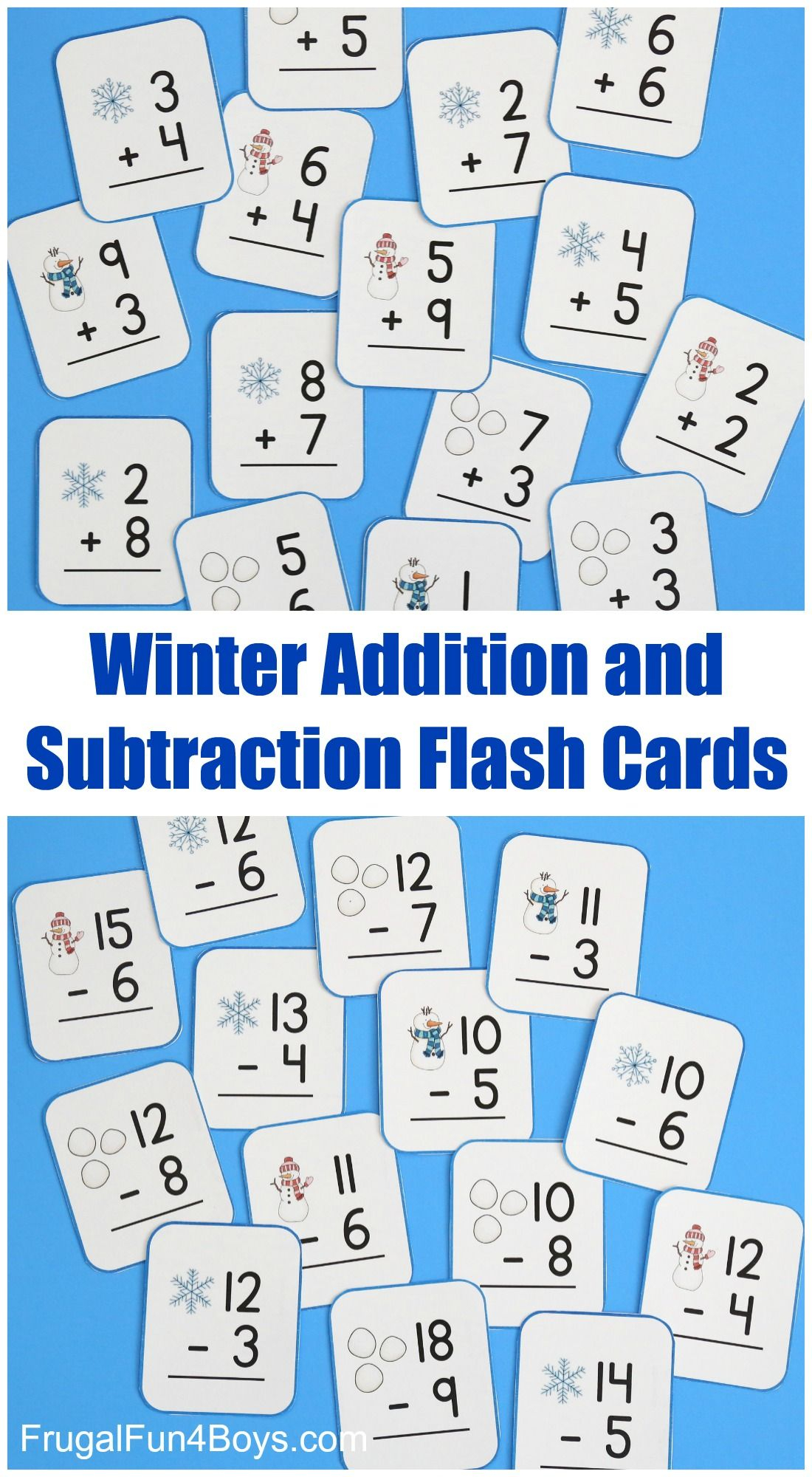 Snowball Addition And Subtraction Math Games | Math Flash