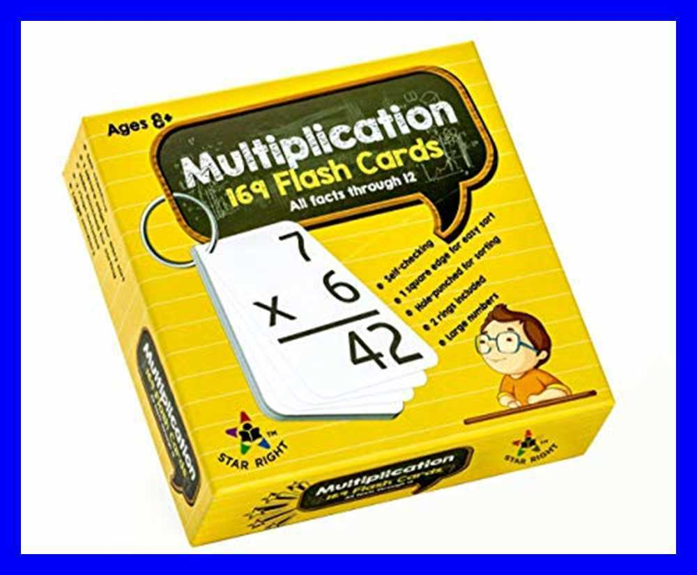 Star Education Multiplication Flash Cards 0 12 All Facts 169 W 2 Rings