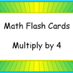 Student Survive 2 Thrive: Math Flash Cards: Multiply4 (4