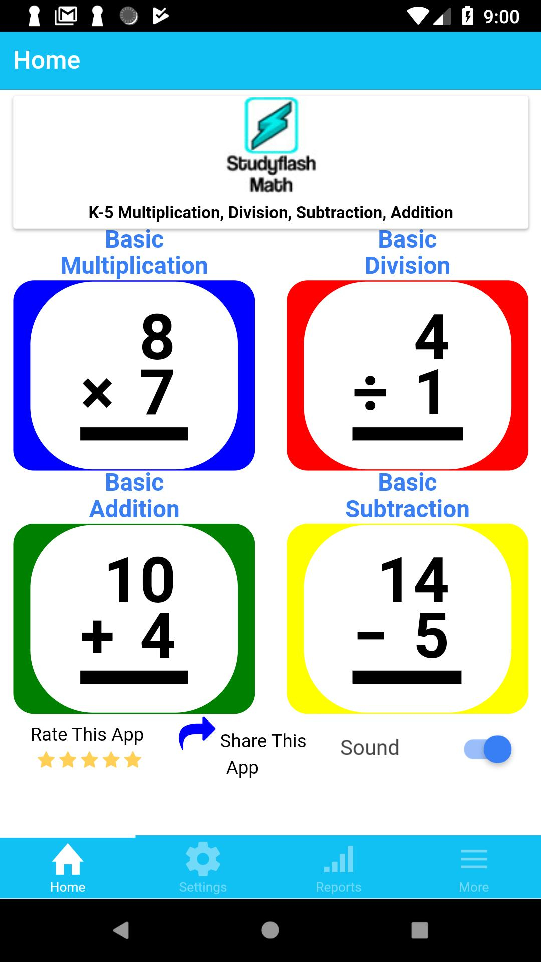 Studyflash Math Flash Cards Games Quizzes K-5 Free For