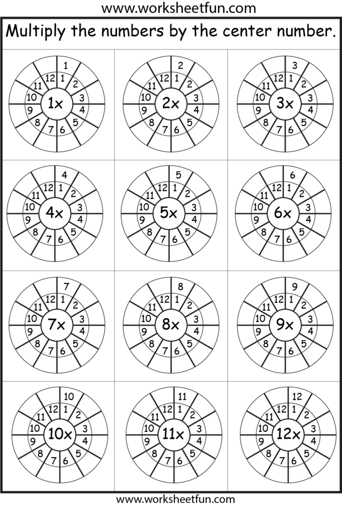 Times Table – 2 12 Worksheets – 1, 2, 3, 4, 5, 6, 7, 8, 9 Times Table – 2 12 Worksheets – 1, 2, 3, 4, 5, 6, 7, 8, 9