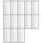 Times Table Chart Blank Printable | Multiplication Facts