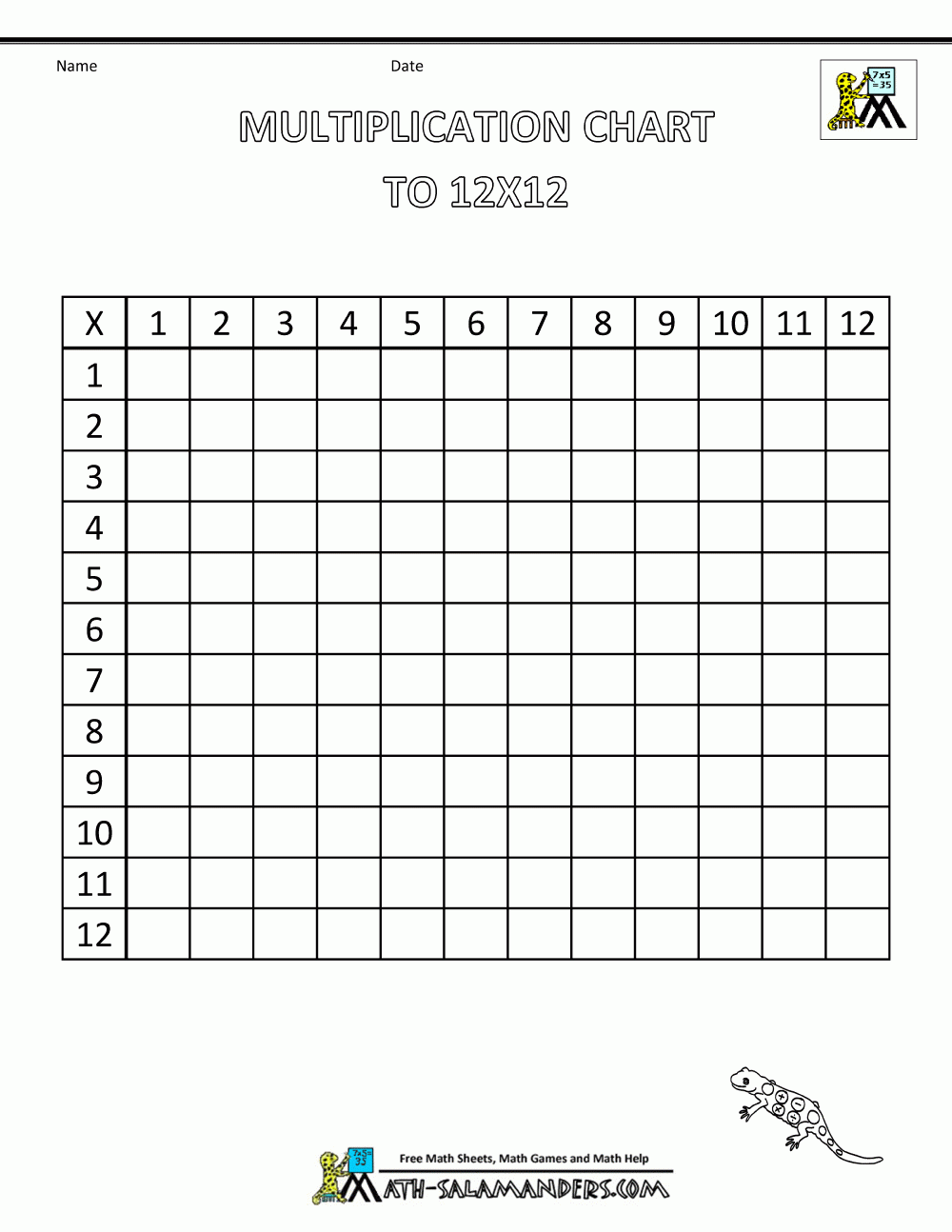 Times Table Grid To 12X12 | Multiplication, Homeschool Math