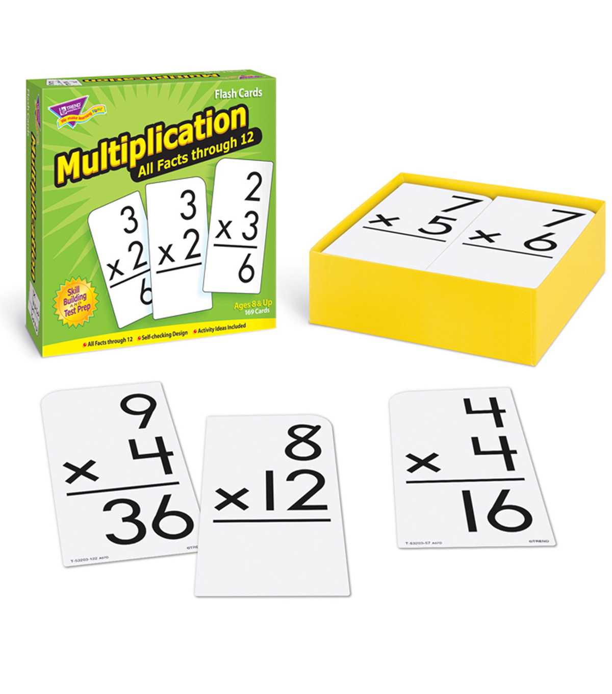 Trend Enterprises Inc. Multiplication 0 12 All Facts Flash Cards