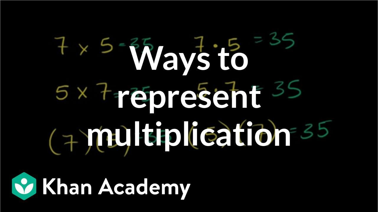 Ways To Represent Multiplication (Video) | Khan Academy