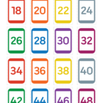 Free Printable Skip Counting2 Flash Cards. Download Them