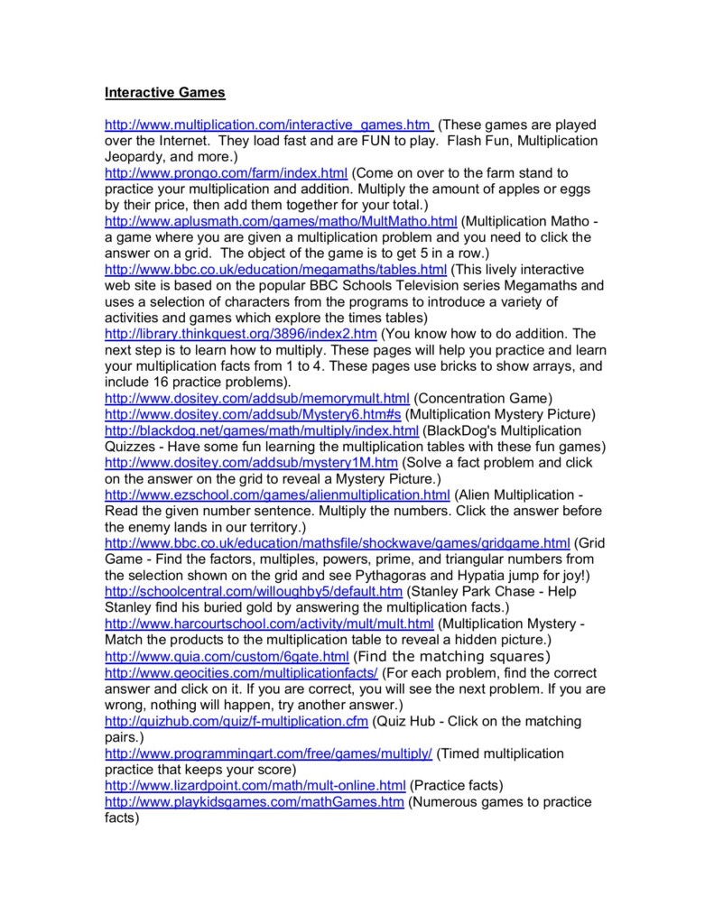 Game Ideas Teaching Multiplication Pages 1 3 Text Game Ideas Teaching Multiplication Pages 1 3 Text