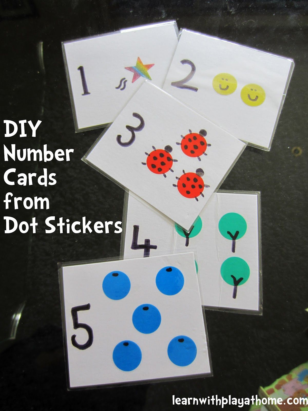 Make Your Own Number Cards With Your Child. Use Them As