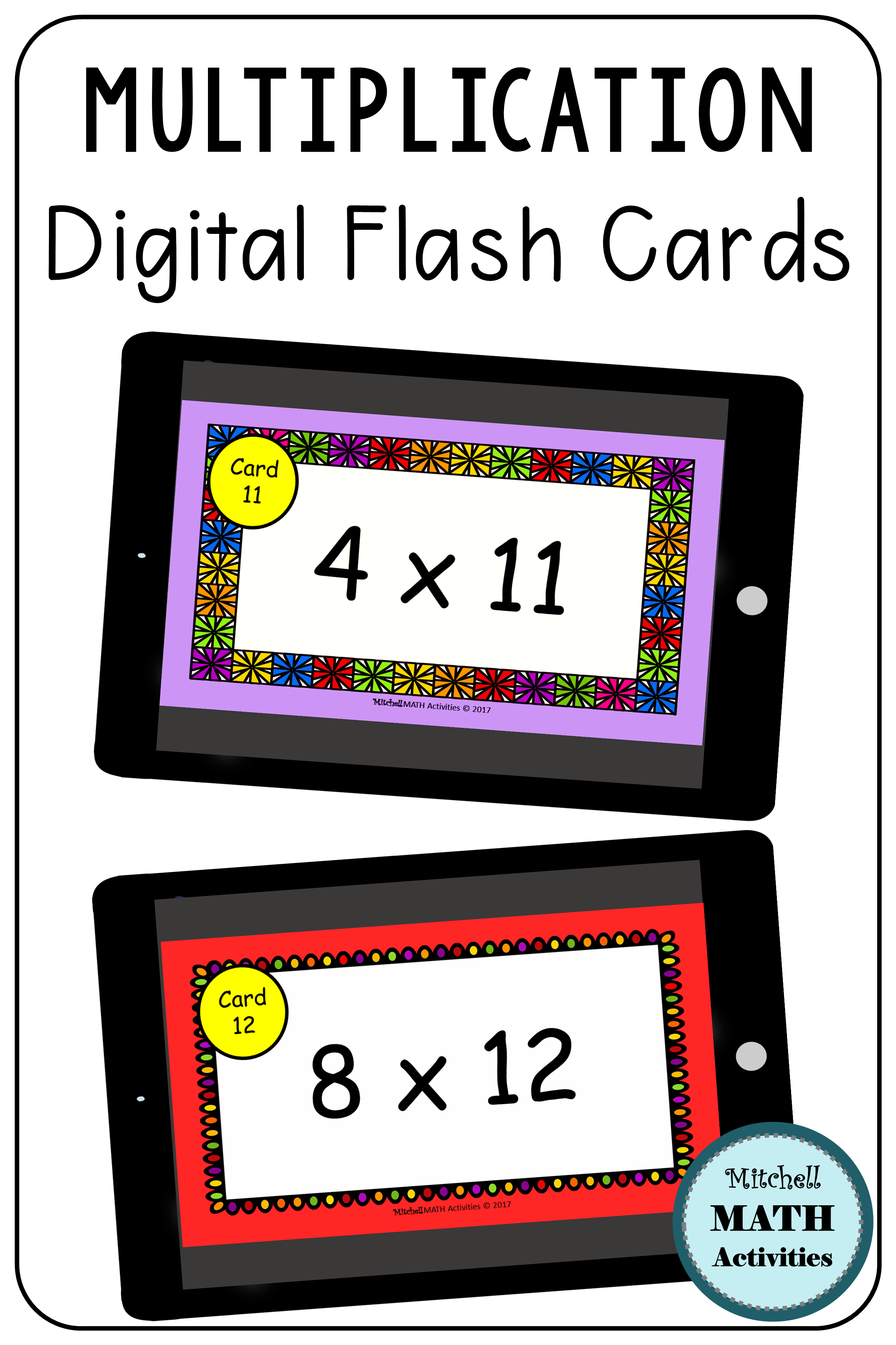 Multiplication Flash Cards In 2020 | Math Activities