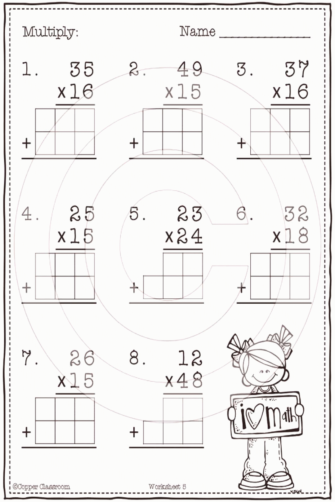 2 Digit2 Digit Multiplication Classroom Management