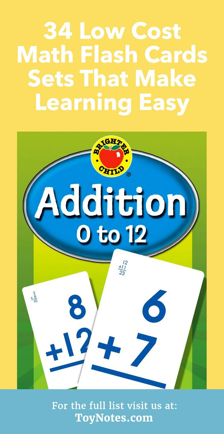 34 Low Cost Math Flash Cards Sets That Make Learning Easy