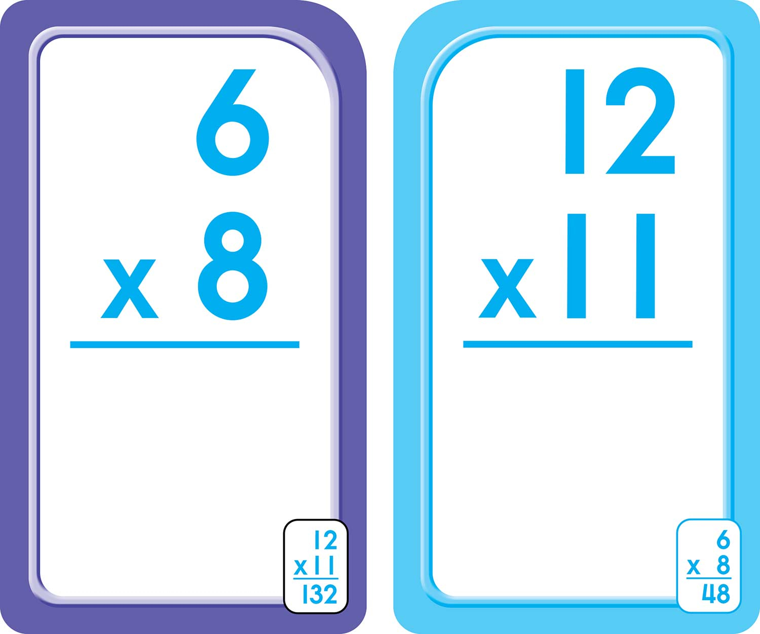 3Rd, 4Th And 5Th Grade | Multiplication Flash Cards 0-12