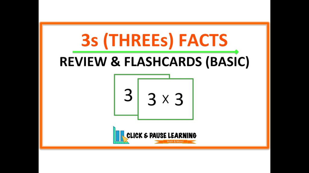 3S Facts Multiplication Review And Flashcards Youtube 3S Facts Multiplication Review And Flashcards Youtube