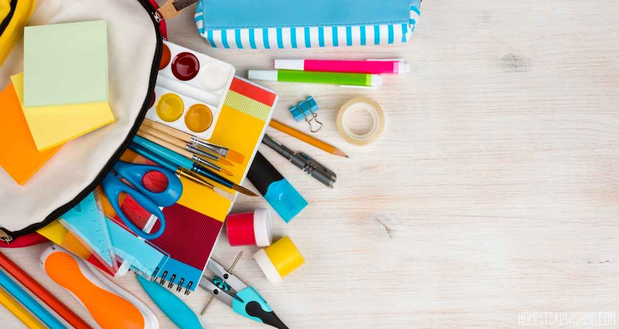 42 Dollar Tree Homeschool Supplies List