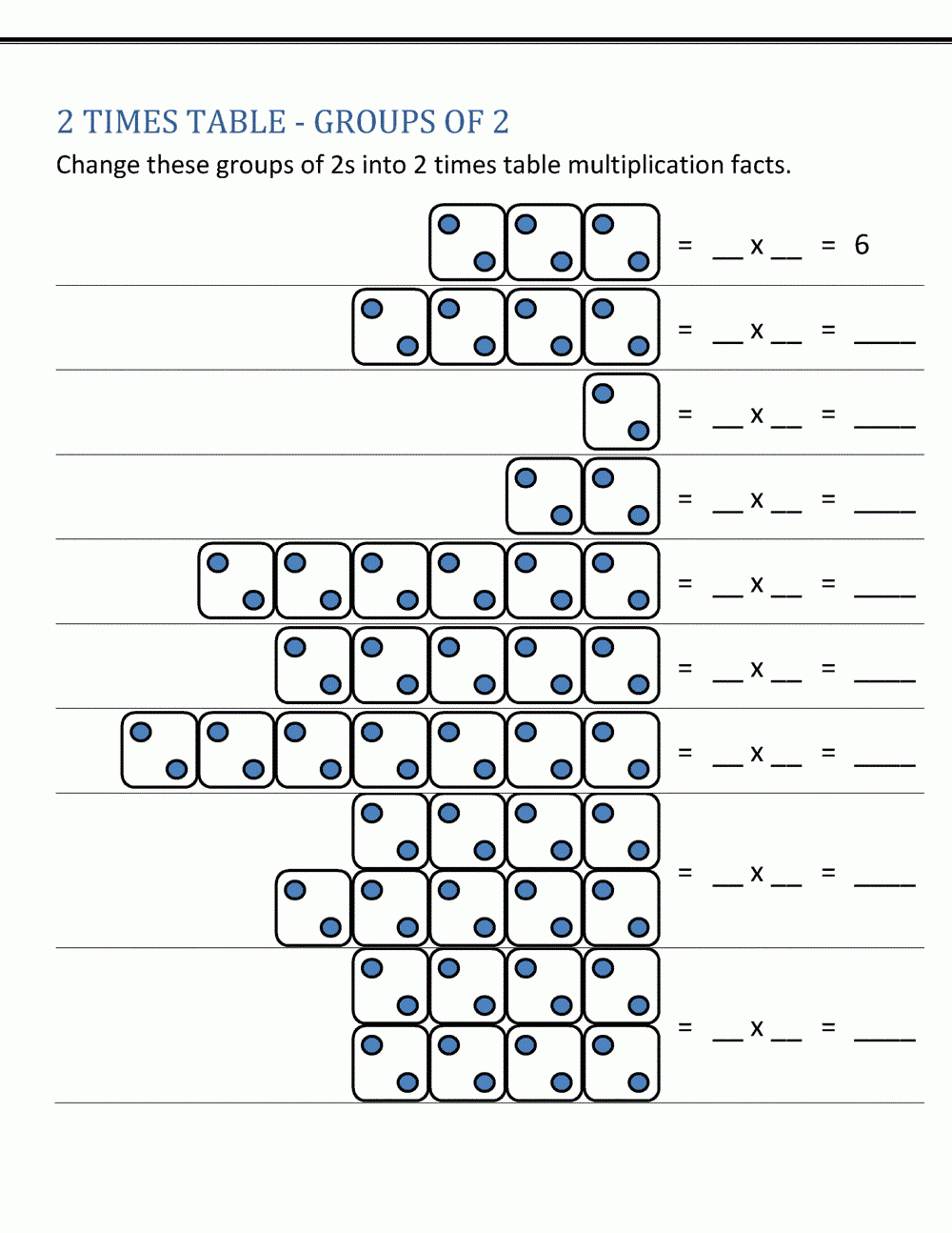 5+ Blank Printable Multiplication Table Of 2 Charts In Pdf