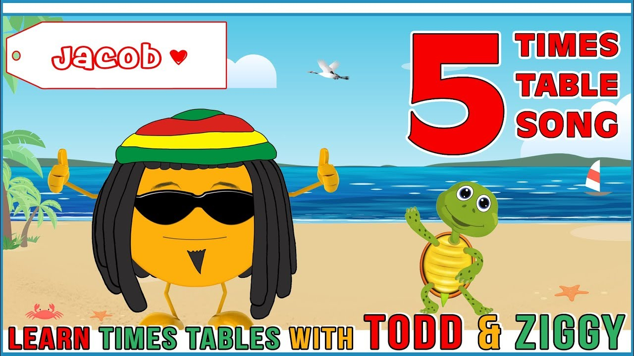 5 Times Table Song (Learning Is Fun The Todd &amp;amp; Ziggy Way!)